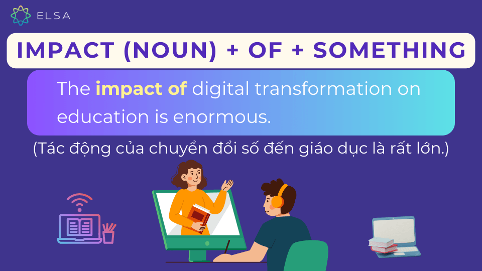 Câu ví dụ impact đi với giới từ of Câu ví dụ impact đi với giới từ of