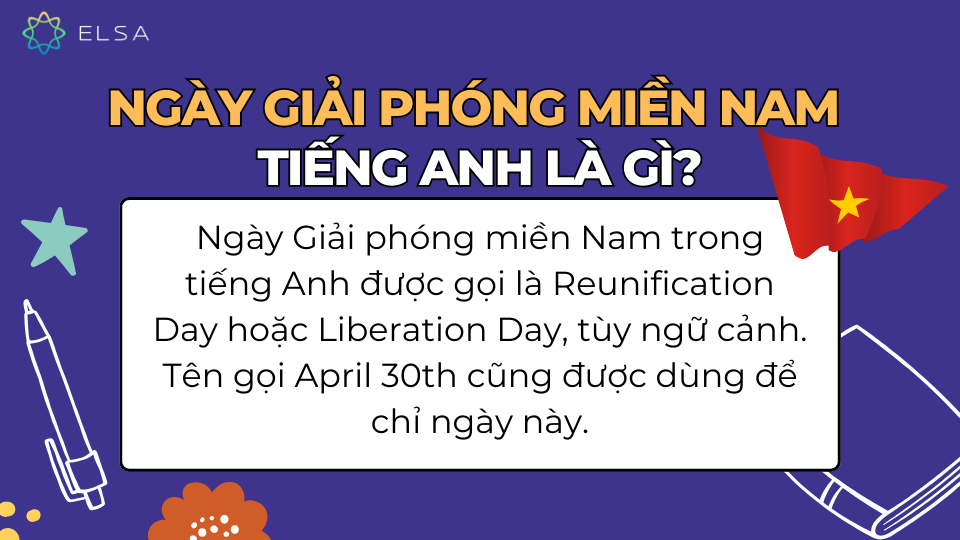 Ngày Giải phóng miền Nam trong tiếng Anh Ngày Giải phóng miền Nam trong tiếng Anh