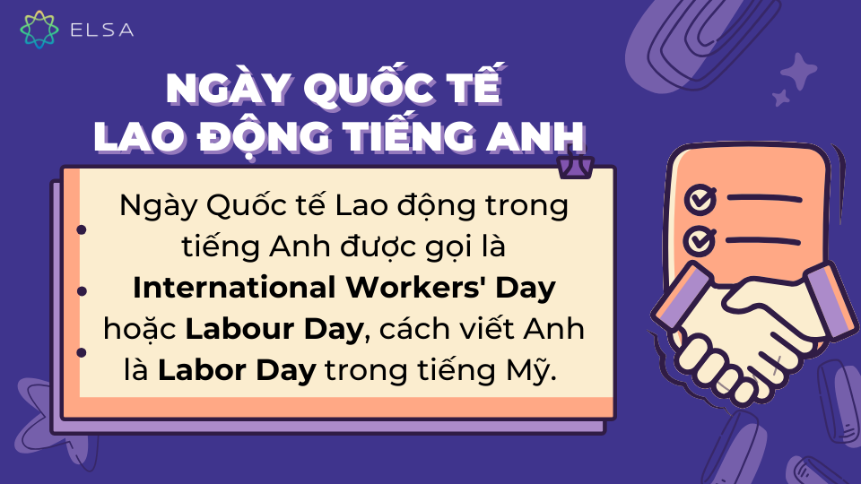 Ngày Quốc tế Lao động trong tiếng Anh Ngày Quốc tế Lao động trong tiếng Anh