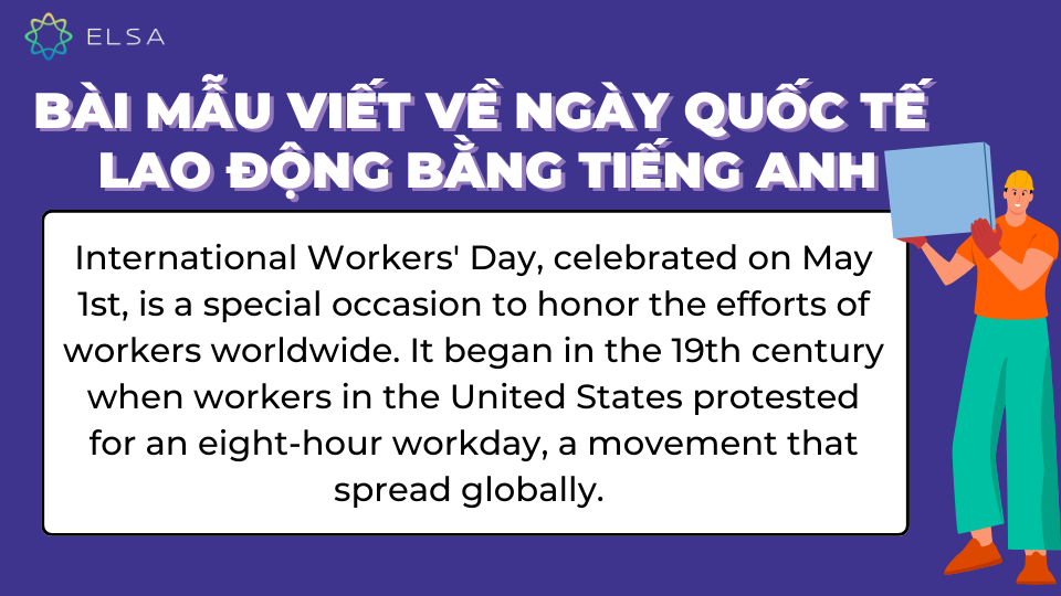 Bài mẫu viết về ngày Quốc tế Lao động bằng tiếng Anh Bài mẫu viết về ngày Quốc tế Lao động bằng tiếng Anh