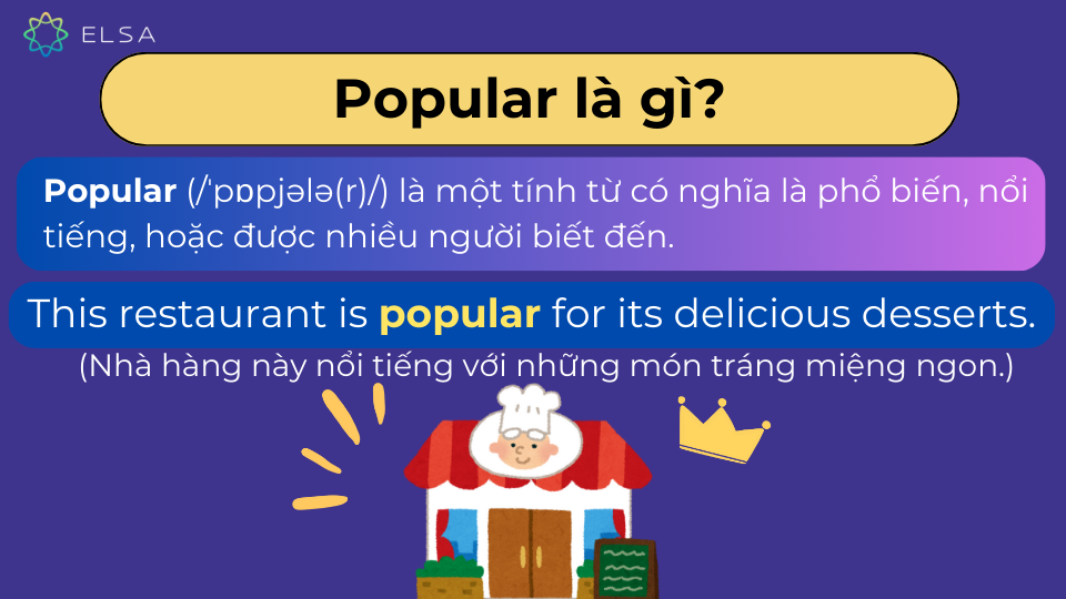 Câu ví dụ popular Câu ví dụ popular