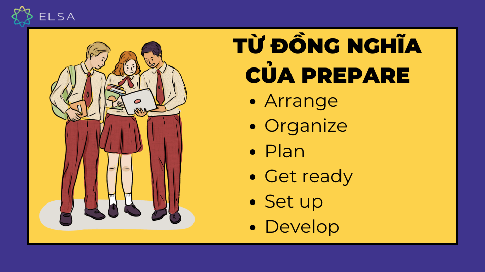 Từ đồng nghĩa của prepare Từ đồng nghĩa của prepare