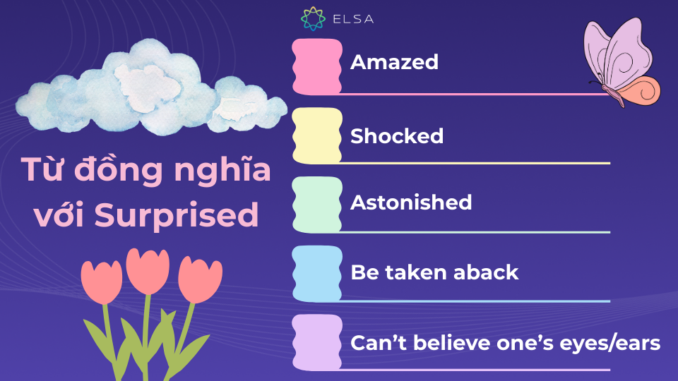Các từ đồng nghĩa với Surprised mà bạn nên biết Các từ đồng nghĩa với Surprised mà bạn nên biết