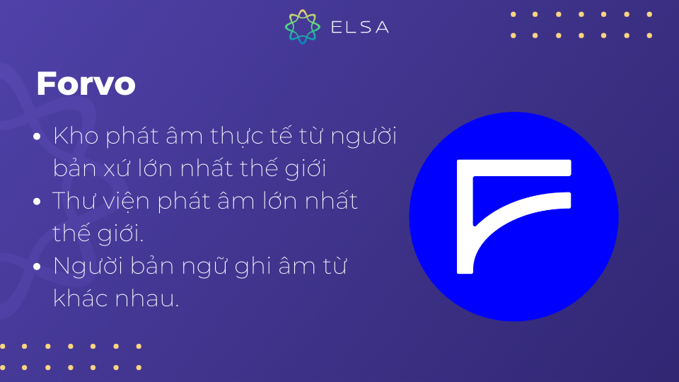 Forvo cung cấp ngâm âm từ thực của người bản địa trên khắp thế giới