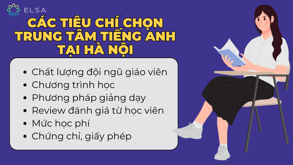 Các tiêu chí để bạn có thể chọn trung tâm tiếng Anh uy tín tại Hà Nội 