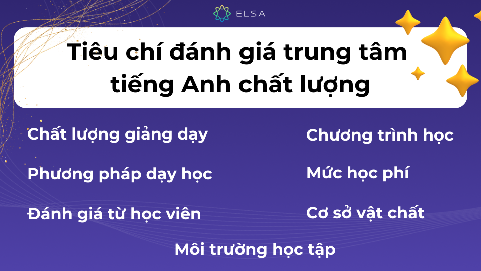 Để đánh giá chất lượng của một trung tâm tiếng Anh, một số tiêu chí này sẽ giúp bạn so sánh Để đánh giá chất lượng của một trung tâm tiếng Anh, một số tiêu chí này sẽ giúp bạn so sánh