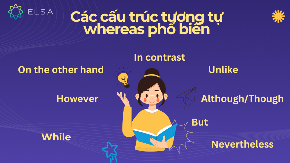 Các cấu trúc tương tự whereas phổ biến Các cấu trúc tương tự whereas phổ biến