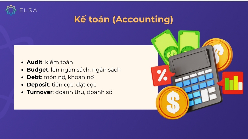 Từ vựng TOEIC về kế toán