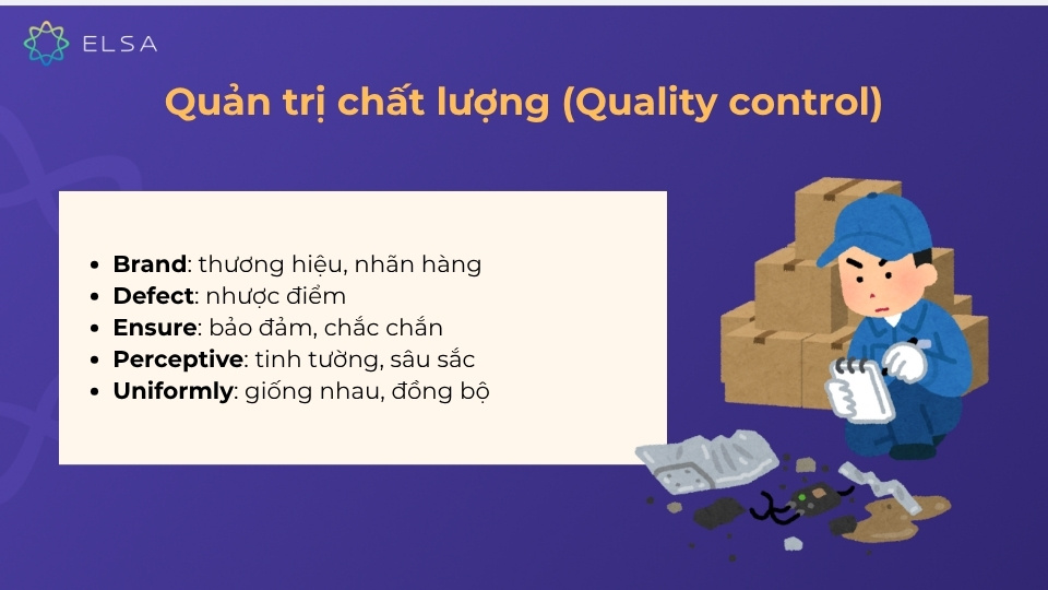 Từ vựng TOEIC về quản trị chất lượng