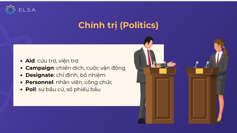 Từ vựng TOEIC về chính trị