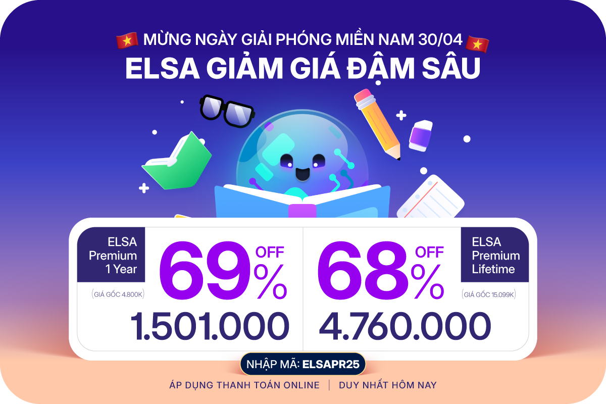 Chỉ 30/04 – ELSA Premium giảm sốc chưa từng có