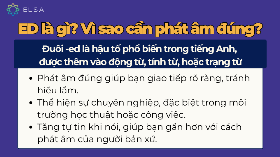 Định nghĩa ED là gì và vai trò của việc phát âm đúng ED