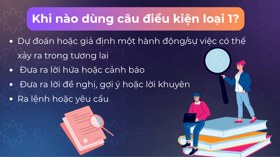 Các trường hợp dùng câu điều kiện loại 1