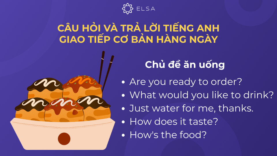 Các câu giao tiếp với chủ đề ăn uống Các câu giao tiếp với chủ đề ăn uống