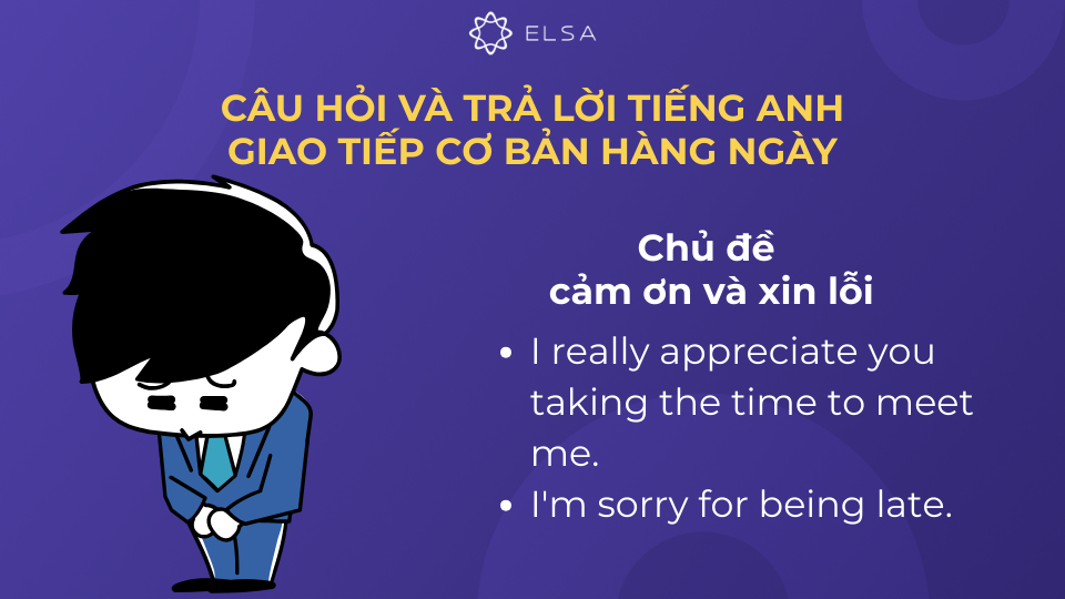 Các câu giao tiếp với chủ đề cảm ơn và xin lỗi Các câu giao tiếp với chủ đề cảm ơn và xin lỗi
