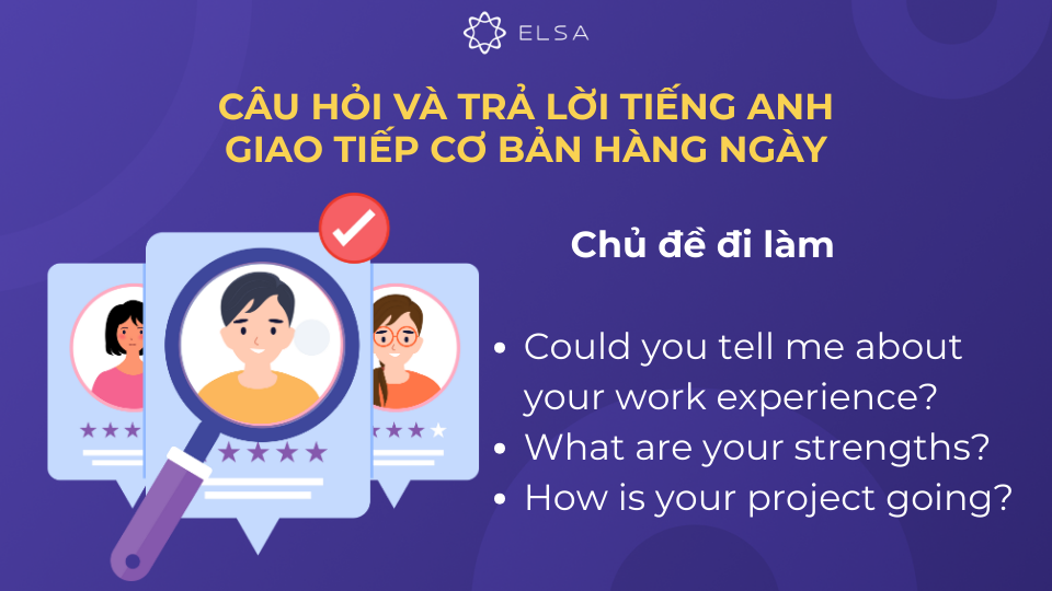 Các câu giao tiếp với chủ đề đi làm Các câu giao tiếp với chủ đề đi làm