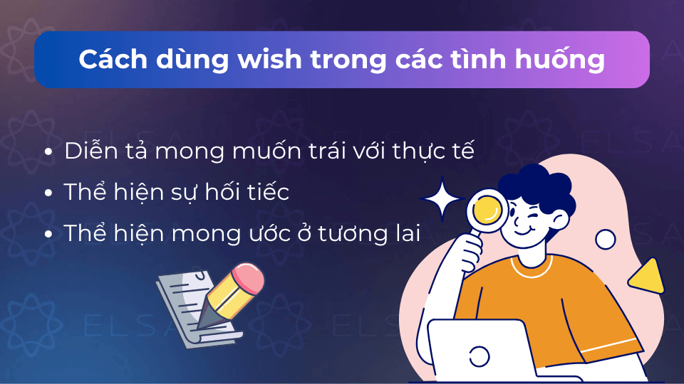 Wish được dùng trong nhiều tình huống