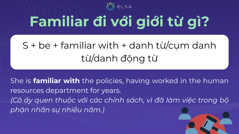 Familiar with là cấu trúc hường được dùng để chỉ ai đó cảm thấy quen thuộc Familiar with là cấu trúc hường được dùng để chỉ ai đó cảm thấy quen thuộc