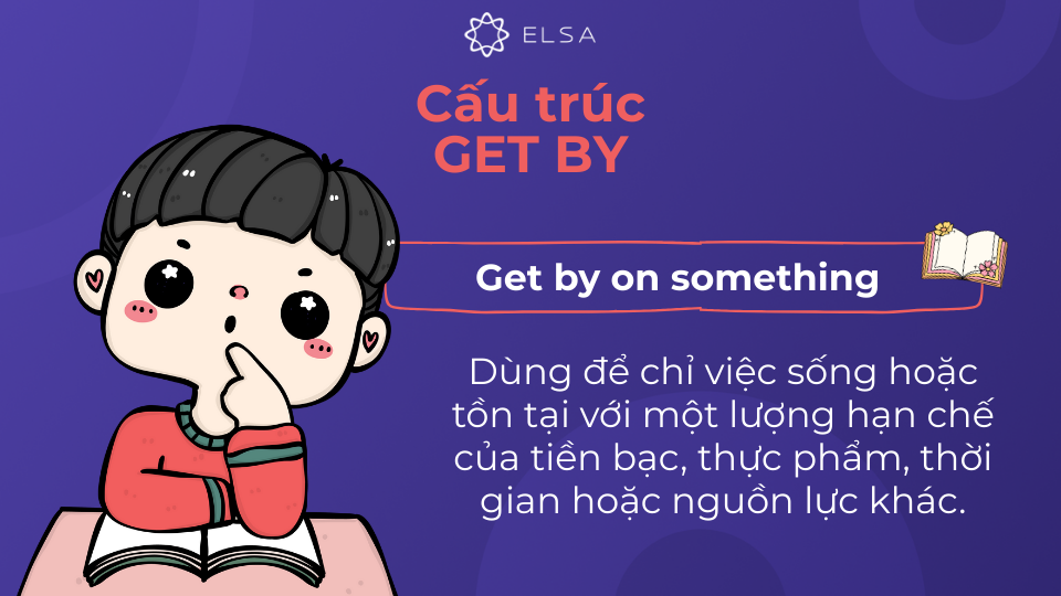 Cấu trúc get by on something Cấu trúc get by on something