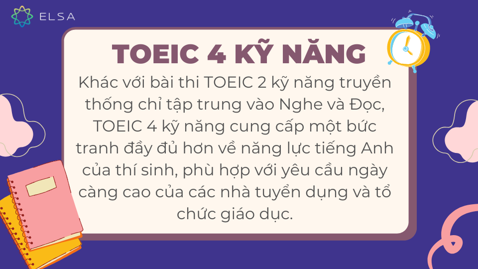 Khái niệm TOEIC 4 kỹ năng Khái niệm TOEIC 4 kỹ năng