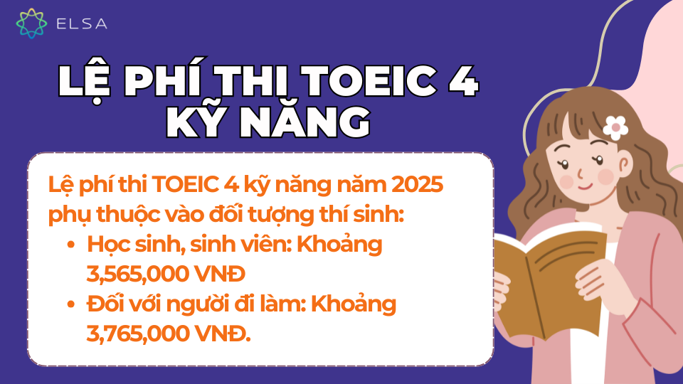 Lệ phí thi TOEIC 4 kỹ năng cập nhật mới nhất Lệ phí thi TOEIC 4 kỹ năng cập nhật mới nhất