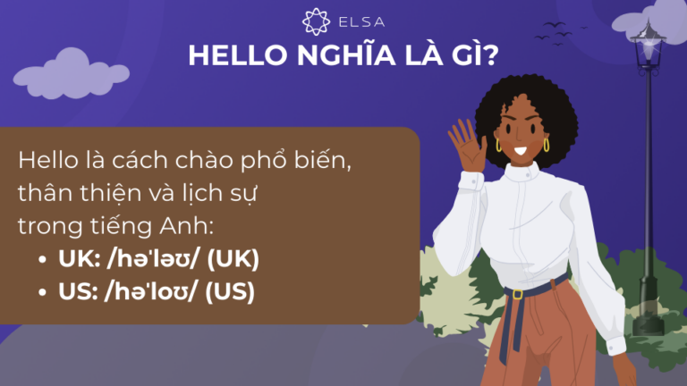 Hello nghĩa là gì? Giải thích & cách dùng từ Hello trong tiếng Anh