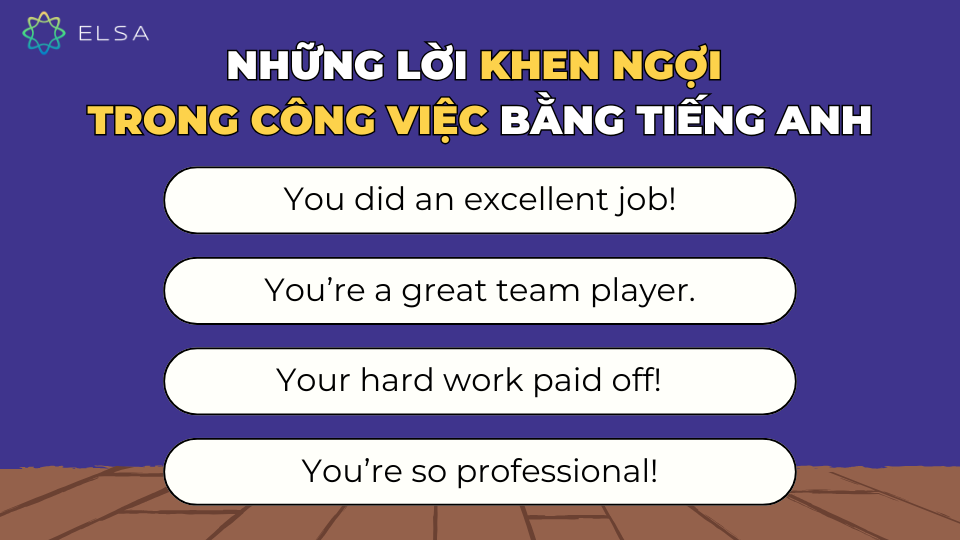 Những lời khen tiếng Anh hay dành cho môi trường công việc
