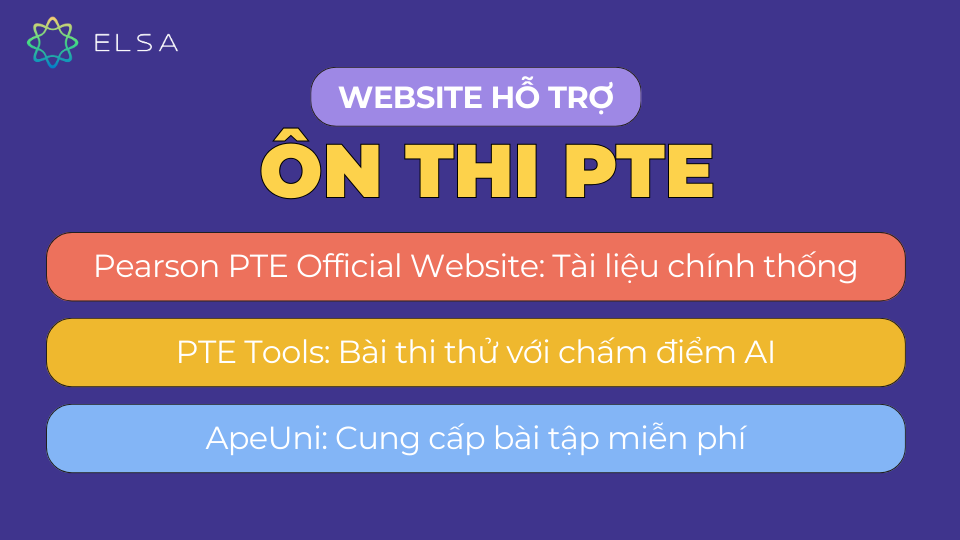 Website hỗ trợ ôn thi PTE Website hỗ trợ ôn thi PTE