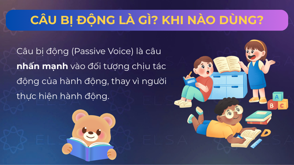 Khái niệm câu bị động