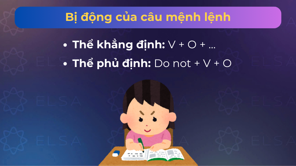 Công thức 2 thể câu bị động của câu mệnh lệnh