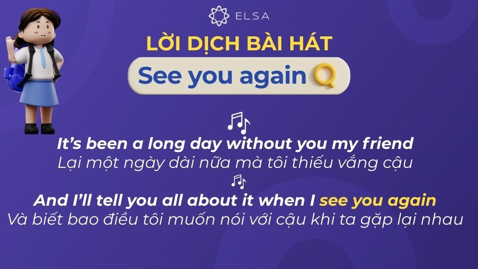 Lời dịch bài hát See You Again Lời dịch bài hát See You Again