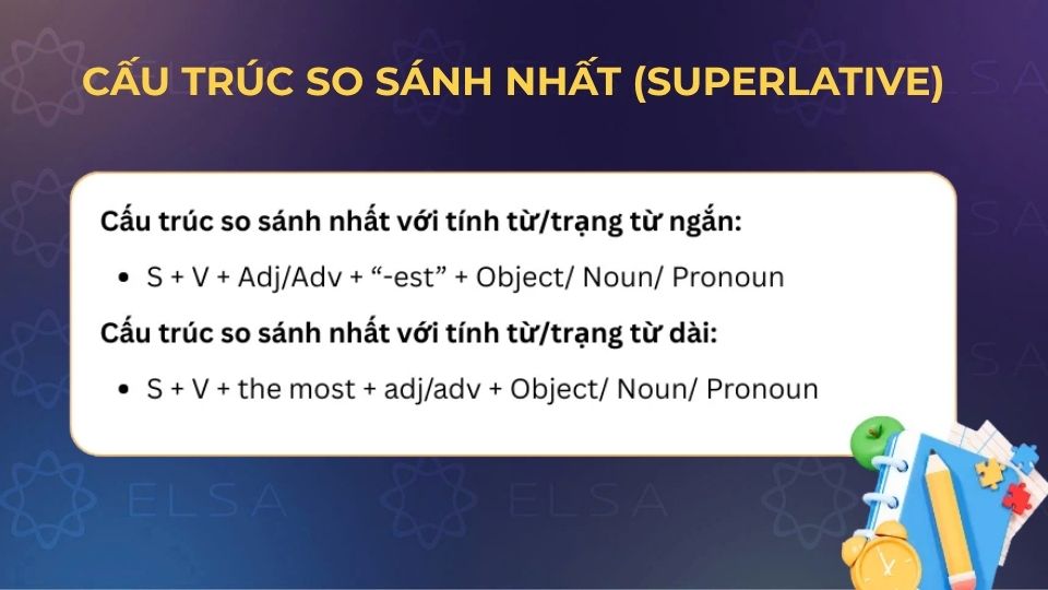 Cấu trúc so sánh nhất trong tiếng Anh