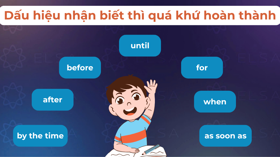 Các từ/ liên từ nhận biết thì quá khứ hoàn thành