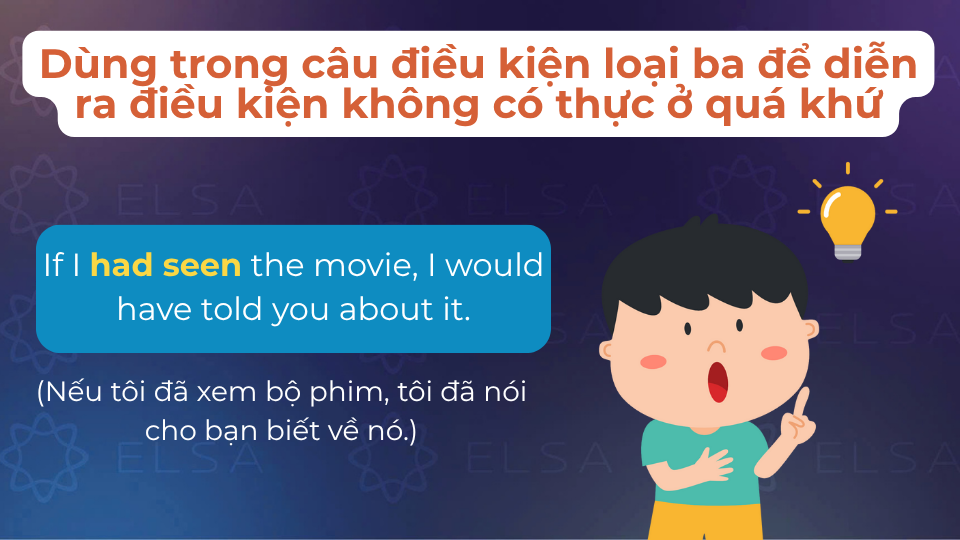 Câu ví dụ quá khá hoàn thành trong câu điều kiện loại 3