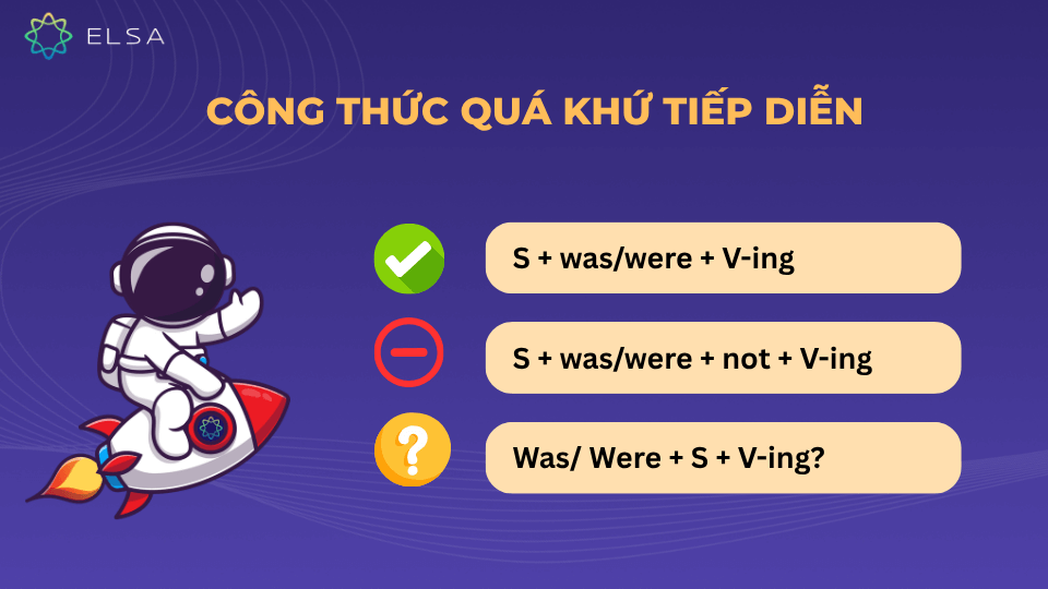 Công thức thì quá khứ tiếp diễn