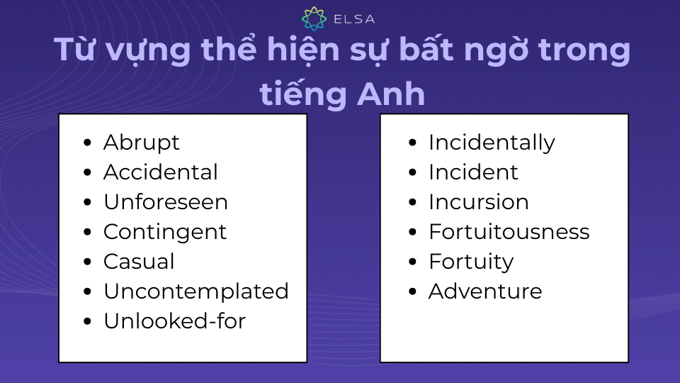 Các từ vựng thể hiện sự bất ngờ trong tiếng Anh nhất định phải biết Các từ vựng thể hiện sự bất ngờ trong tiếng Anh nhất định phải biết