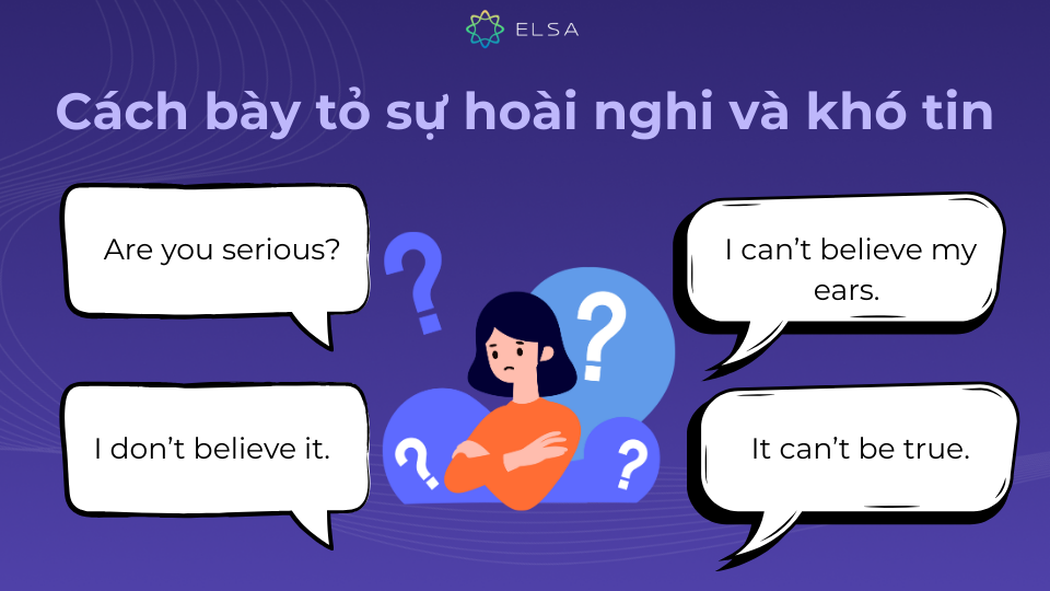 Cách bày tỏ sự hoài nghi và khó tin bằng tiếng Anh phổ biến Cách bày tỏ sự hoài nghi và khó tin bằng tiếng Anh phổ biến