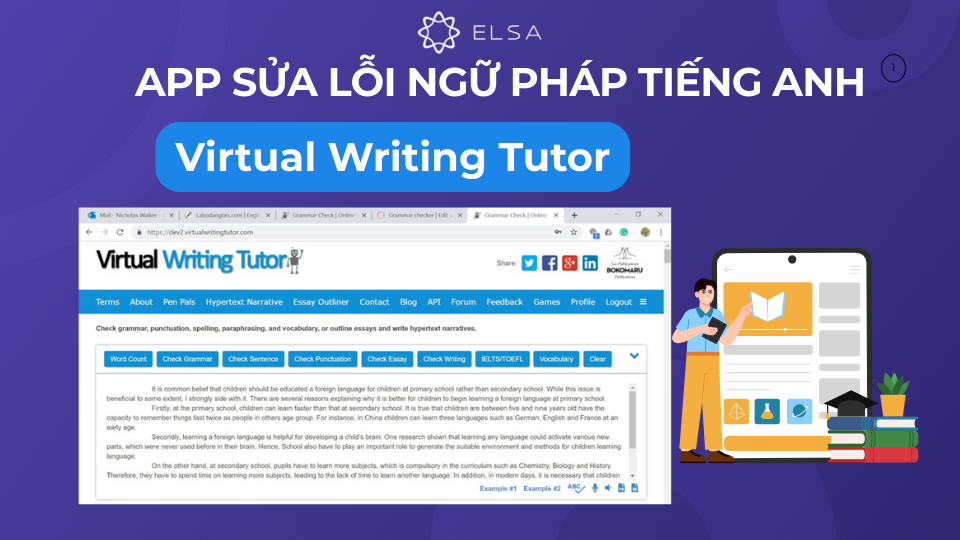 Virtual Writing Tutor là công cụ miễn phí giúp kiểm tra ngữ pháp và chính tả Virtual Writing Tutor là công cụ miễn phí giúp kiểm tra ngữ pháp và chính tả