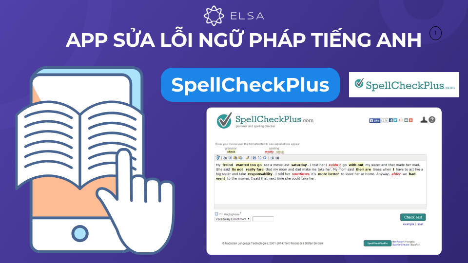 SpellCheckPlus là công cụ sửa lỗi chính tả và ngữ pháp đơn giản nhưng hiệu quả SpellCheckPlus là công cụ sửa lỗi chính tả và ngữ pháp đơn giản nhưng hiệu quả