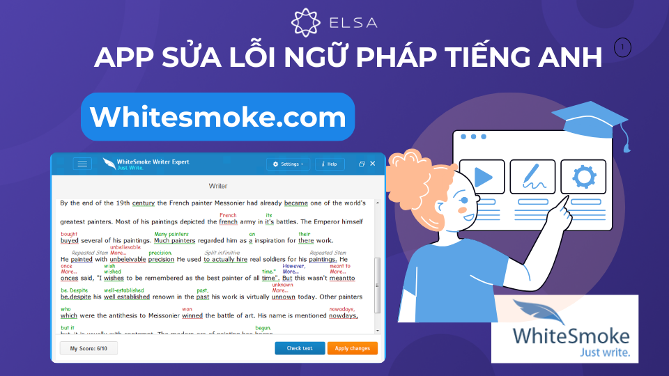 Whitesmoke là một công cụ sửa lỗi ngữ pháp và chính tả nổi bật Whitesmoke là một công cụ sửa lỗi ngữ pháp và chính tả nổi bật