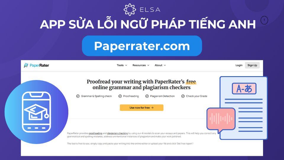 Paperrater.com là một công cụ kiểm tra lỗi ngữ pháp và chính tả trực tuyến miễn phí Paperrater.com là một công cụ kiểm tra lỗi ngữ pháp và chính tả trực tuyến miễn phí