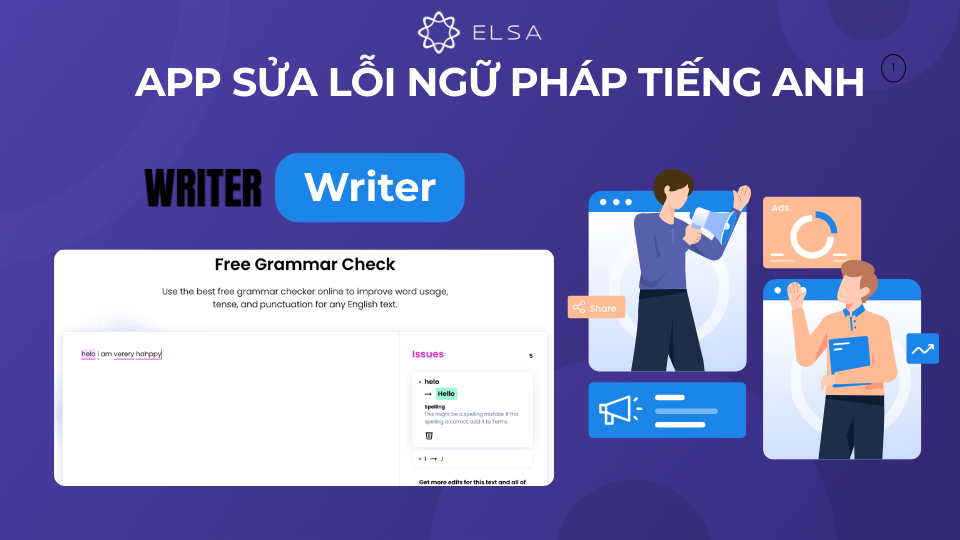 Writer là ứng dụng sửa lỗi ngữ pháp dễ sử dụng và hữu ích cho người viết Writer là ứng dụng sửa lỗi ngữ pháp dễ sử dụng và hữu ích cho người viết