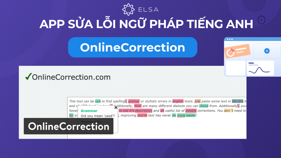 OnlineCorrection là công cụ sửa lỗi ngữ pháp trực tuyến miễn phí OnlineCorrection là công cụ sửa lỗi ngữ pháp trực tuyến miễn phí