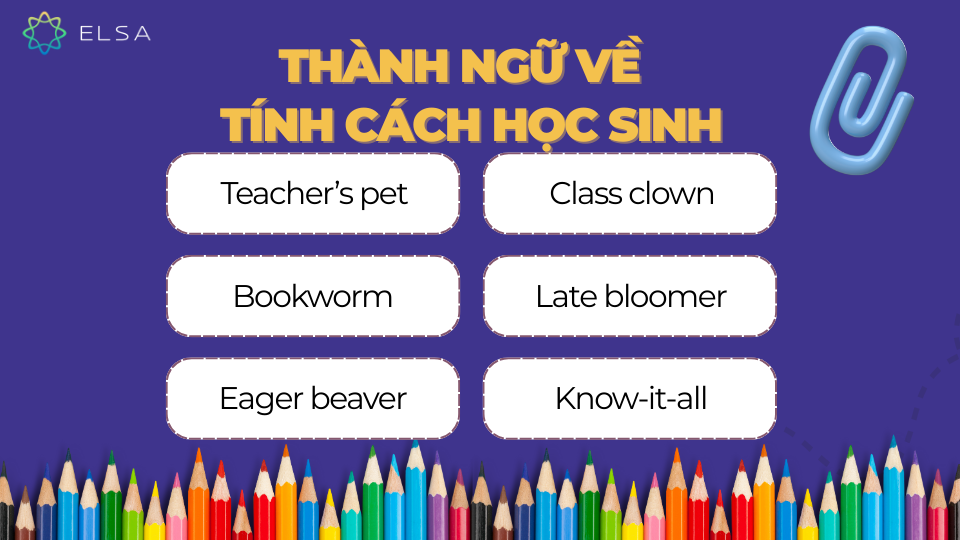 Thành ngữ miêu tả tính cách học sinh Thành ngữ miêu tả tính cách học sinh