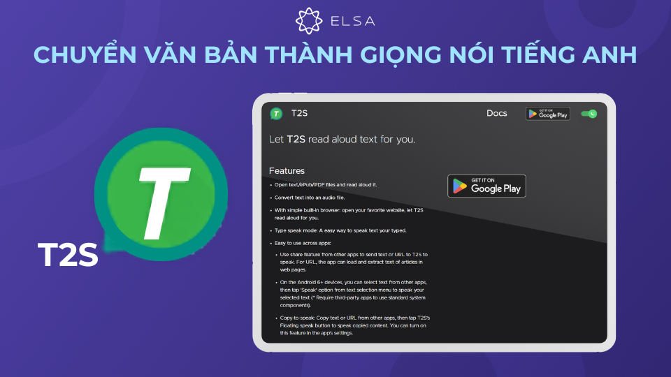 T2S - Text to Voice là ứng dụng chuyển văn bản thành giọng nói cho iPhone và Android T2S - Text to Voice là ứng dụng chuyển văn bản thành giọng nói cho iPhone và Android