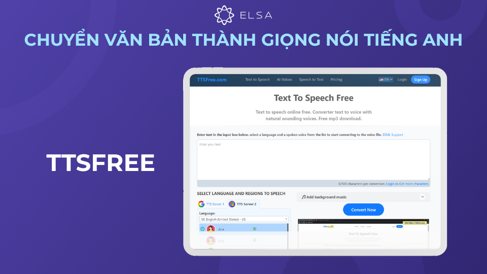 Ttsfree là trang web miễn phí chuyển văn bản thành giọng nói tiếng Việt Ttsfree là trang web miễn phí chuyển văn bản thành giọng nói tiếng Việt