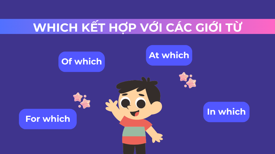 Which cũng có thể kết hợp với các giới từ Which cũng có thể kết hợp với các giới từ