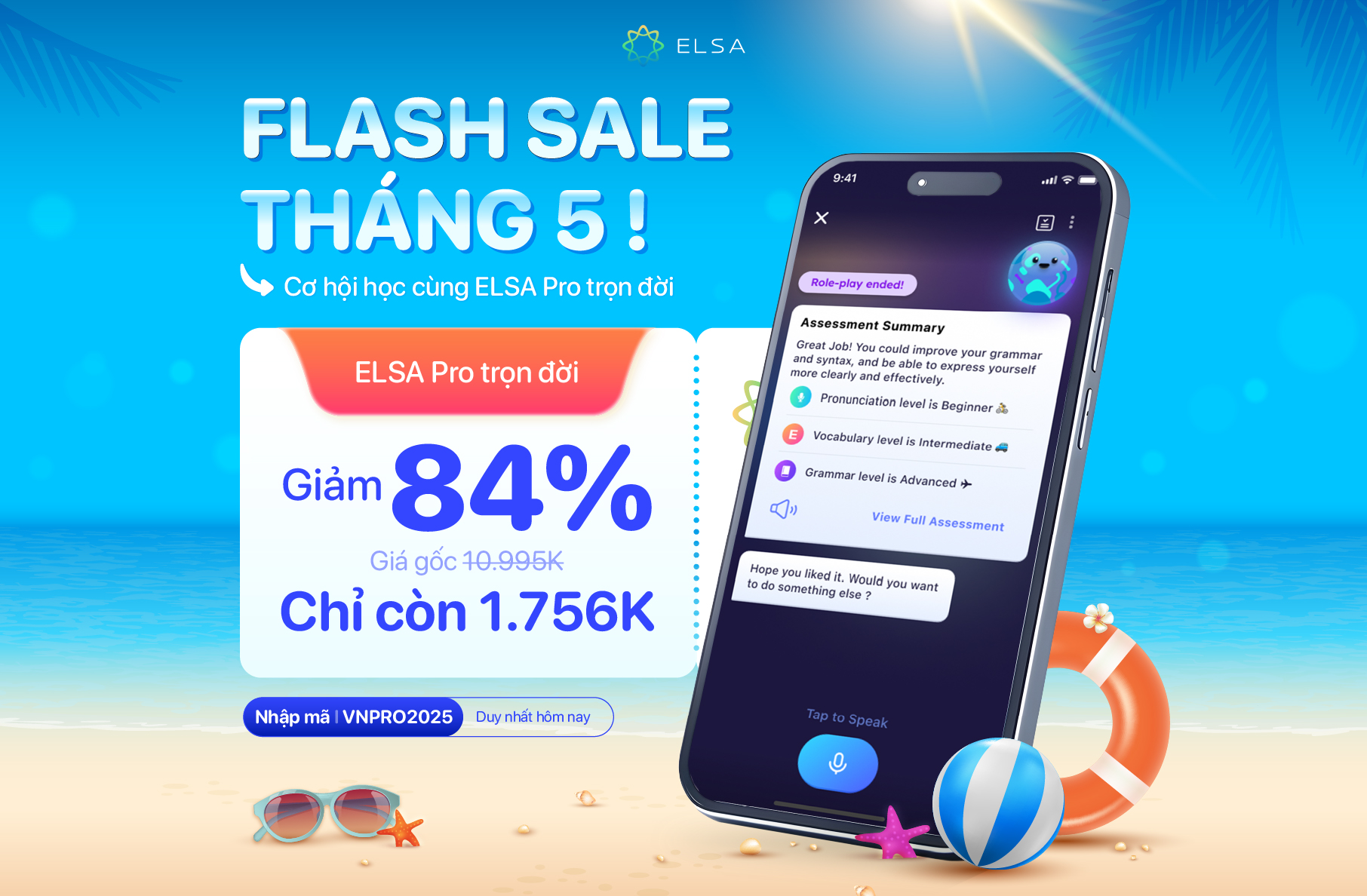 ELSA Pro Trọn Đời