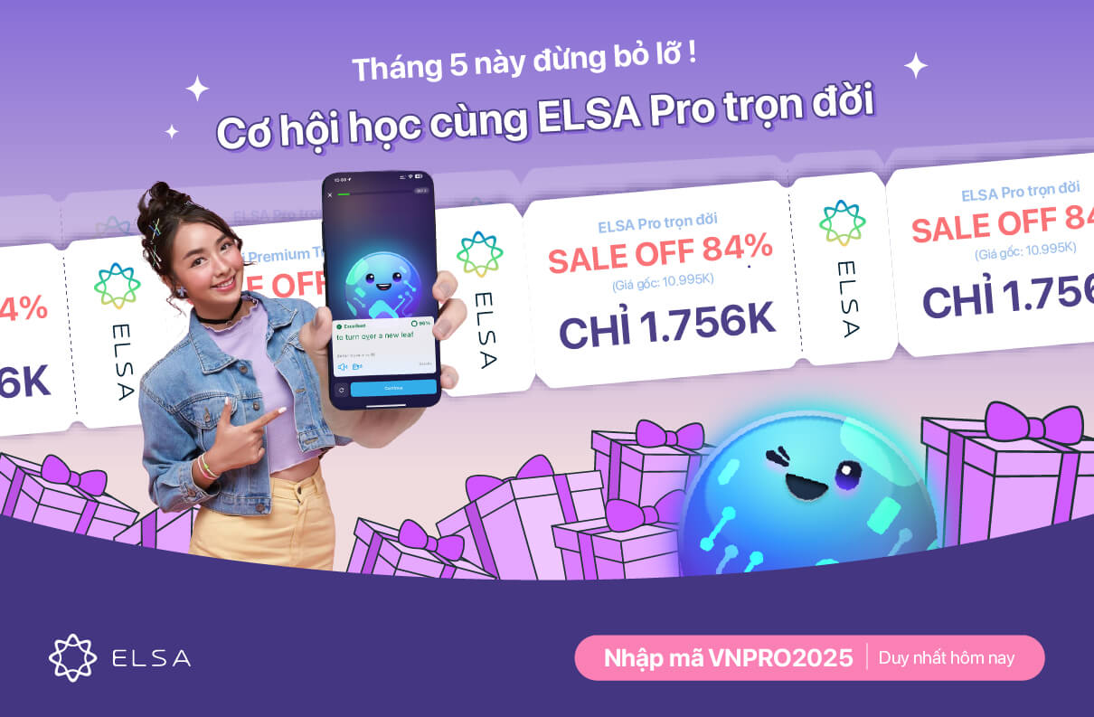 ELSA Pro Trọn Đời