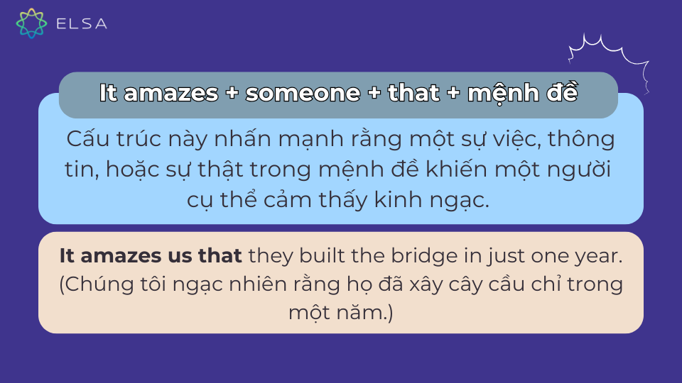 Cấu trúc It amazes someone + that + clause Cấu trúc It amazes someone + that + clause